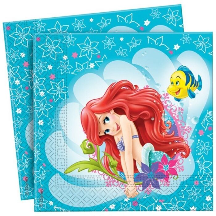 festa-sirenetta-ariel-tovaglioli-di-carta